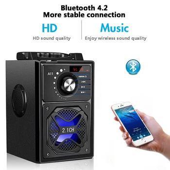 A11 High Power Prenosni Zunanji Bluetooth Zvočnik Brezžični Stolpec Subwoofer Boombox Bas Zvok Glasbe Center za Podporo AUX TF FM