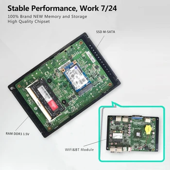 K700 Fanless AMD Mini PC Windows 10 Pro Quad-core do 1,4 GHz Linux Majhen Namizni Računalnik Dual Display HTPC