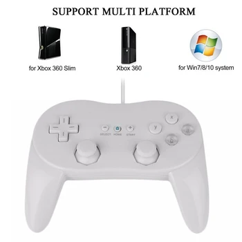 Bela/Črna Visoko Kakovostno Klasično Žično Krmilnik Za Igre Na Igralnih Daljinsko Pro Gamepad Šok Joypad Palčko Za Nintendo Wii 2