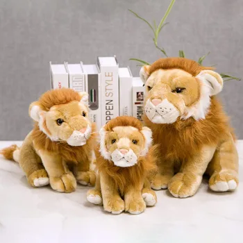 20 cm 30 cm 40 cm lev igrača veren divje živali, moški lev plišastih igrač polnjene živali lev mehka lutka otroci igrače za otroke, darilo za rojstni dan