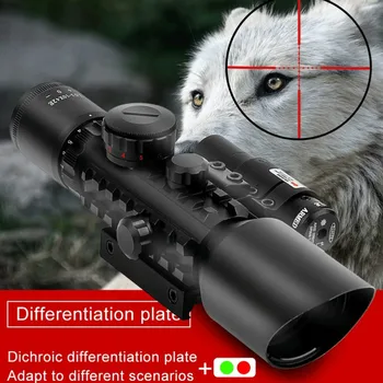 3-10x42EG Lov na Področje Taktičnih Optika Reflex Sight Riflescope Reticle Rdeča Zelena Pika Combo Lov Področje uporabe