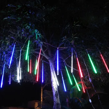 LED Meteor Tuš Dež niz luči LED Nepremočljiva Sneženja Meteor Luči Božič Prostem raindrop Luči