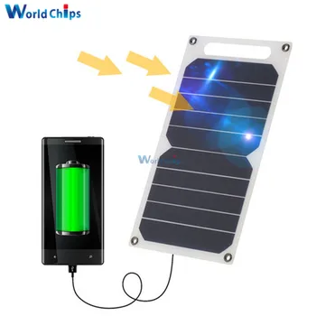 Vrata USB 10W 5V solarnimi Polnilnik Prenosni Ultra Tanke Sončne celice za 6s/6/Plus za Galaxy S6 Pametni Telefon Solarni Polnilnik