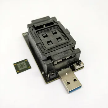 EMMC 5,0 do USB 3.0 Vmesnik, Testne Vtičnice eMMC 5.1 Test Adapter HS200 Visoke Hitrosti branja in pisanja za eMMC Žetonov