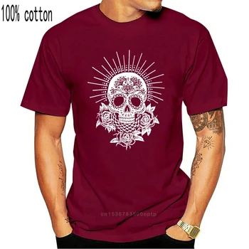 MEHIŠKI SLADKORJA LOBANJE T Shirt Goth Grafiko, ki je Natisnjena Tee Unisex S M L XL XXL(1)