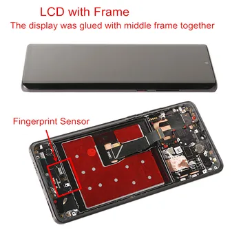 LCD za Huawei P30 Pro Original OLED LCD-Zaslon z Okvirjem Prstnih 10 Točk dotika Zaslona Zamenjava za P30 P 30 Pro LCD