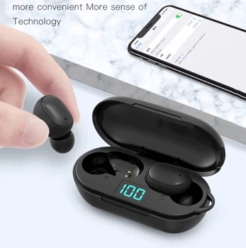 H6 Bluetooth Slušalke 5.0 Brezžični Šport Nepremočljiva Headsset Sweatproof Stereo Hrupa Preklic Slušalke LED Zaslon za Xiaomi