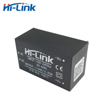 Brezplačna dostava 10pcs majhnosti 12v 10W 830ma ac dc napajalni adapter modul z visoko moč HLK-10M12