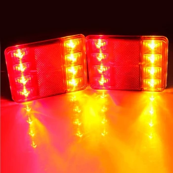 1Pair Lahka, vodoodporna LED Tovornjak Priklopnika KARAVANA Stop Zavoro Rep Lučka Indikatorska Lučka