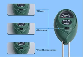 Tal Test Meter, 3-v-1 Vlage/Sun-Light/pH Senzor Meter Tal tudi za Komplete za preizkušanje Vrtnarsko Orodje,Vode Preizkusite Funkcijo za Dom in Vrt