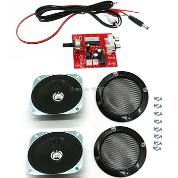 Jamma Arkadna Kabinet Audio Komplet HIVI Stereo Ojačevalec + Napajalni Kabel + 4-Palčni Zvočnik Rešetka Za Pandora Igro Krovu