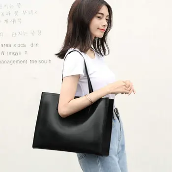 ženska torba 2019 nove, velike zmogljivosti, torbico, Preprost, Divji torba ženske tote torba big bag C43-78