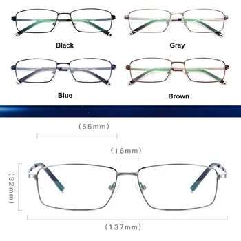 Handoer Zlitine Optičnih Očal Okvir za Moške Očala Očala Očala, Optično Recept Okvir Poslovnih Očala F3099