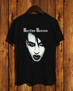 Nova Marilyn Manson Obraz T-Shirt Velikost S M L Xl 3Xl 2Xl Tee Zda Velikost Em31 Moški Ženski Tee Majica