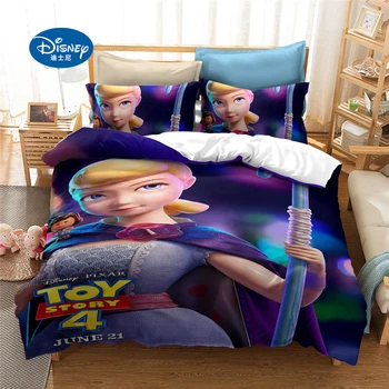 Disney Risanke Toy Story Posteljnina Nabor King Size Odeja Rjuhe Kritje za Otroke Spalnica Decora Fant Postelja Kritje Tolažnik Kompleti Posteljnine