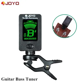 10pcs/veliko JOYO JT-01 Mini Digitalni LCD Clip-on Tuner za Kitaro, Bas, Violina, Ukulele C Ukulele D Vrtljiv 360-stopinjski Občutljivih