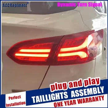 Dinamičen zavoj signal zadnje luči Za Ford Focus Limuzina Vse led Rep svetlobe Skupščine DRL+Vključite Signal+Zavora+Povratne luči-2018