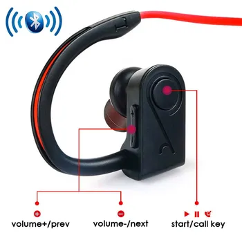 XEDAIN Plamen Brezžične Slušalke Bluetooth Nepremočljiva Šport Slušalke Hrupa Preklic Slušalke z Mikrofonom Za iPone X Za Xiaomi