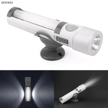 DONWEI 2-v-1 Večnamenska Prenosna LED Svetilka baterijsko Samodejni Vklop/Izklop IR Senzor Gibanja Ponoči Luči Luči v Sili