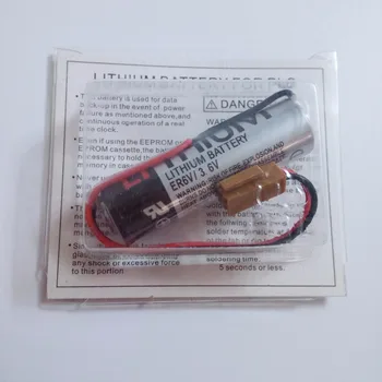 2PCS/veliko Izvirno Novo ER6V Baterija 3,6 V 2000mAh PLC Litijeve Baterije Z Rjavo Svečke Priključki Brezplačna Dostava