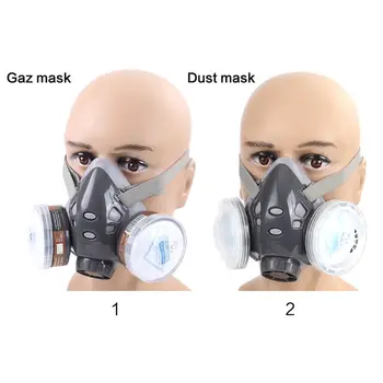 Celotno Maske Za Obraz Respirator Plinsko Masko, Filter Za Prah Zaščitna Facepiece Masko Za Brizganje Barve