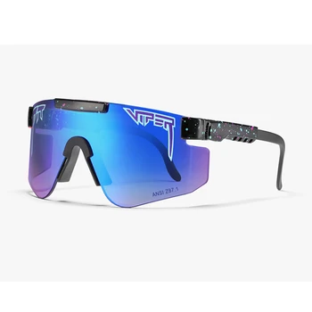 2020 Luksuzni Jamo Viper ravno vrh očala tr90 okvir Modra zrcalni objektiv Windproof Šport sončna Očala za moške/ženske UV400