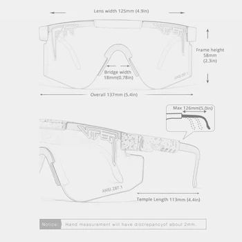 2020 Luksuzni Jamo Viper ravno vrh očala tr90 okvir Modra zrcalni objektiv Windproof Šport sončna Očala za moške/ženske UV400