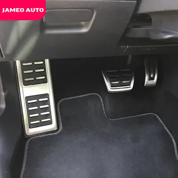 Jameo Auto Avto Šport Goriva Zavorni Pedal Kritje Restfood Pedala za Seat Leon 5F MK3 za Skoda Octavia 5E MK3 A7 RS za obdobje 2013-2020 Deli
