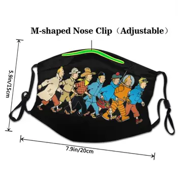 Tintin 2 modno masko za ženske, moške šport mondmasker Mondkapjes zaščitne maske za obraz stroj masko pm2.5 mascarilla lavable