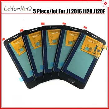 5 Kos/veliko LCD zaslon Za Samsung Galaxy J1 2016 J120 J120F J120G J120M LCD Zaslon na Dotik, Računalnike Skupščine 4.3