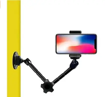 11 Inch Izražanju Magic Arm Wall Mount Držalo, Stojalo in telefon objemka za Fotoaparat, LED Luči, Video Lučka za pametni telefon