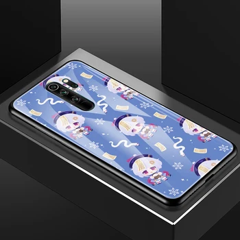 Genshin Vpliv Kaljeno Steklo Primeru Telefon Za Xiaomi Redmi Opomba 9 9 8 Pro 8T 8A 7 9A 9C 9i K20 K30 Težko Hrbtni Pokrovček Coque Fundas