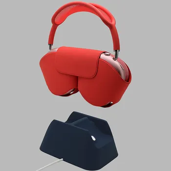 Trajno Silikonsko Ohišje za Airpods Max Čepkov Mehko Zaščitni Pokrov za Airpods Max Brezžične Bluetooth Slušalke Pribor