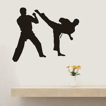 Boks Klub Taekwondo Karate Nalepke Kick Play Avto Nalepke Brezplačno Boj Proti Plakati Vinyl Napadalec Stene Decals Dekor