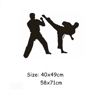 Boks Klub Taekwondo Karate Nalepke Kick Play Avto Nalepke Brezplačno Boj Proti Plakati Vinyl Napadalec Stene Decals Dekor