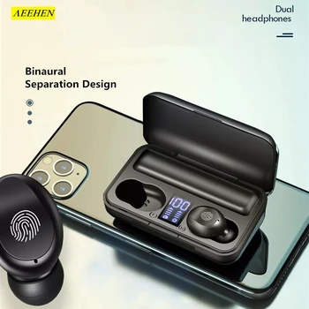 F9, HI-fi Brezžične Slušalke Bluetooth 5.0 TWS Digitalni Prikaz Nepremočljiva Športne Slušalke Podpora iOS/Android Telefonov HD Klic