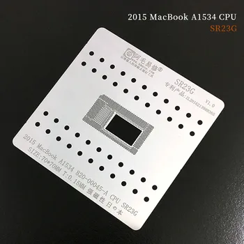 Jyrkior SR23G Rastlin Tin Očesa/CPU Jeklene mreže Za MacBook A1534 820-00045-Prenosni računalnik MAC BGA Reballing Matrica Platformo Predlogo