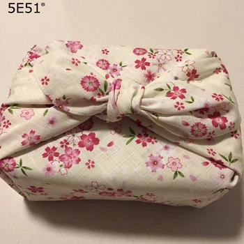 Ženske big handkerchief ruto furoshiki bombaž /roza sakura natisnjeni 52 cm/Veliko uporablja
