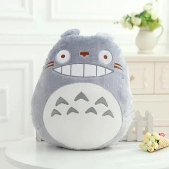 Kawaii Totoro Plišastih blazino Blazine Srčkan mehko Polnjene Igrače Mačka Živali Lutka Anime Risanke Derivatov Za punco darila