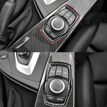 Za BMW 1 2 3 4 Serije F20 F30 F31 F32 F33 F35 GT 2013-2017 Avto Notranje zadeve Večpredstavnostna Stikalo Okvir Pokrova Trim ABS Nalepke