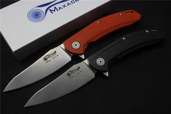 Brezplačna dostava,Maxace Veter Flipper folding nož,Rezilo: S35VN,Ročaj:G10,na prostem Preživetje Taktično žepni noži EOS orodja
