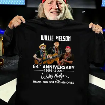 Willie Nelson 64. Obletnici 1956-2020 Hvala Za Mene Majica s kratkimi rokavi Velikosti S-5Xl