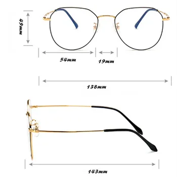 B-Titan, Optičnih Očal Okvir Anti-modra Poligonske Titana Očala Letnik jasne oči Unisex Ravno Ogledalo, okviri za očala