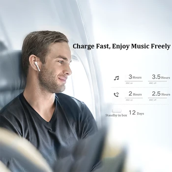 Na zalogi Čast FlyPods 3 Čarobno Čepkov brezžične slušalke TWS treh mikrofonov za zmanjšanje hrupa Bluetooth 5.0 Dotaknite Senzorja