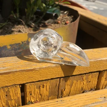 Naravni jasno quartz crystal vklesan krokar lobanje pregleden quartz crystal živali kip, za dekoracijo,