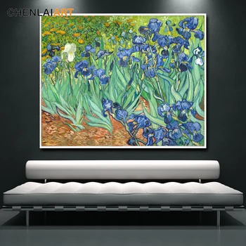 Vincent Van Gogh Znanih Tiskanja Platno Slikarstvo Lilij Plakat Stenske Slike Za Dnevna Soba Iris Plakat In Tiskanje Wall Art Brez Okvirja