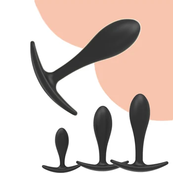 Silikonski analni čep določa dildo za analni butt plug Analni Seks Igrače za začetnike Prostate Massager Sex Igrače za Gay blaga za odrasle
