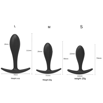 Silikonski analni čep določa dildo za analni butt plug Analni Seks Igrače za začetnike Prostate Massager Sex Igrače za Gay blaga za odrasle