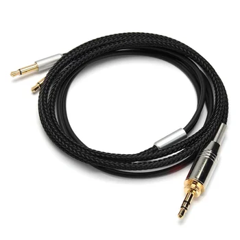 LEORY Zamenjava Slušalke Kabel 3,5 mm/6,35 mm Za 2 X 3.5 mm Audio Nadgradnjo Kabel Za Meze 99 Classics/Osrednja Elear Slušalke