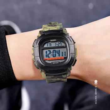 SKMEI Moške Digitalno ročno uro Dvojni Čas na Prostem LED Watch Nepremočljiva Gshock Elektronski Šport Ure Moške Ure reloj hombre